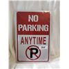 Image 1 : No Parking Tin Sign 12"X8"