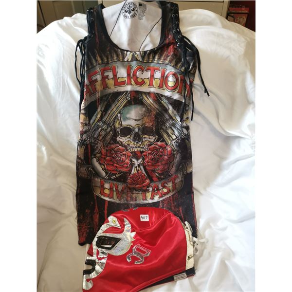 DC Comic Mask + Affliction T-shirt