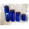 Image 1 : Set of 4 Blue Canisters