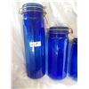 Image 2 : Set of 4 Blue Canisters