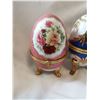 Image 2 : Three EGG Shape Trinket Containers