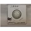 Image 1 : 1900 NFLD 20 Cent silver coin