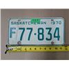 Image 1 : (1) 1970 Sask License Plate