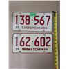 Image 1 : (2) 1975 Sask License Plates