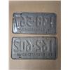 Image 3 : (2) 1975 Sask License Plates