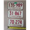 Image 2 : (3) 1975 Sask License Plates