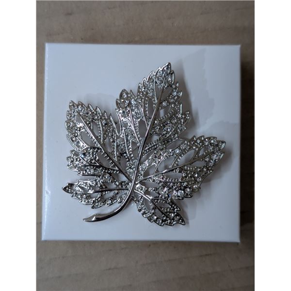 Large 2" Maple Leaf Brooch