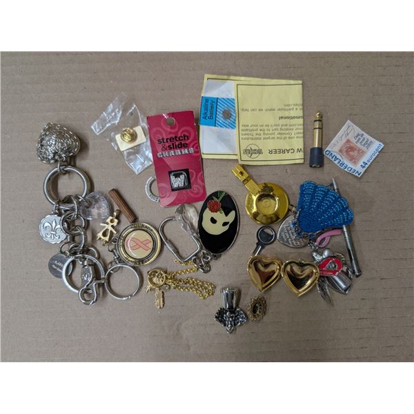 Heart Shape Pendants, Pins, Keychains, and misc.