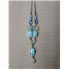 Image 3 : (3) Gold Tone Necklaces w/ Coloured Stones