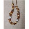 Image 5 : (3) Gold Tone Necklaces w/ Coloured Stones