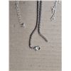 Image 6 : (4) Silver Tone Necklaces Various Lengths