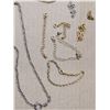 Image 4 : (2) Gold Tone Necklaces, Bracelets, Misc.