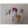 Image 1 : (5) Brooch's (1) Butterfly W/ Pearl 2"