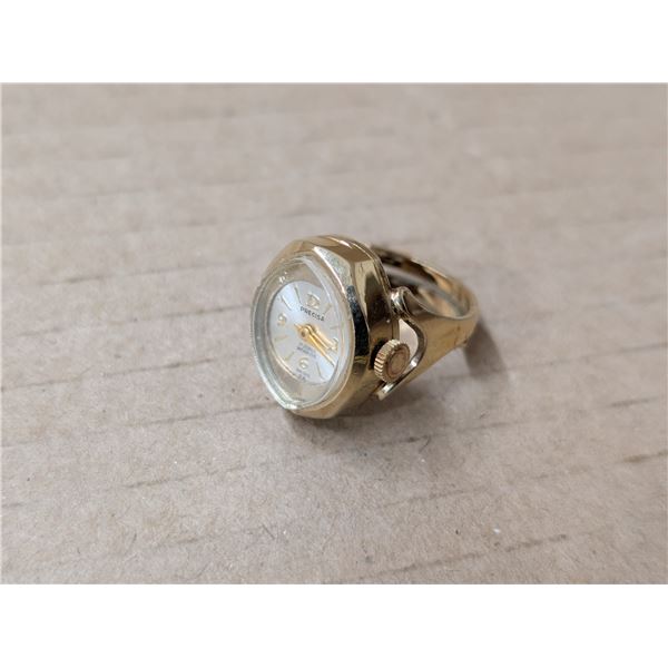 Watch Ring Stamped 17 Jewels Swiss