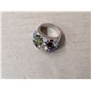 Image 1 : Multi Coloured Stone Ring Stamped