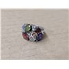 Image 2 : Multi Coloured Stone Ring Stamped