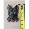 Image 2 : 1950s Chalkware Scottish Terrier Dog Figure