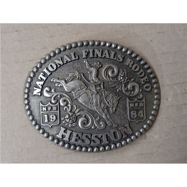 1984 National Finals Rodeo Hesston Belt Buckle