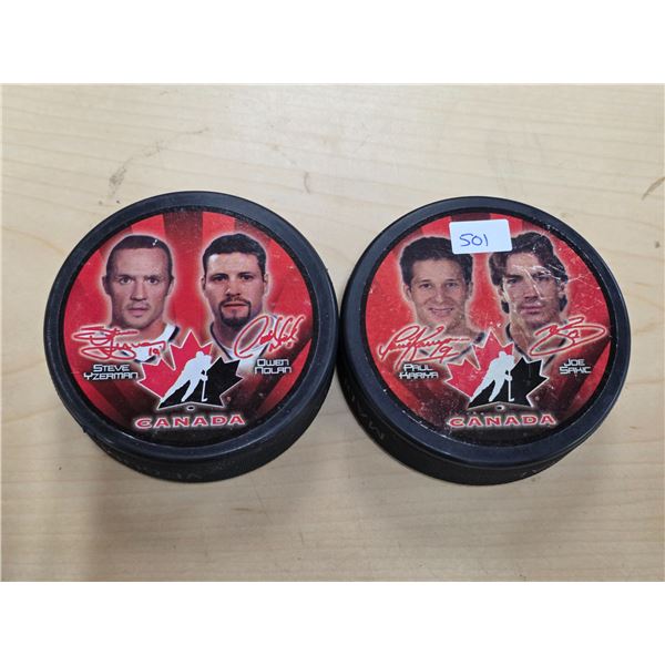 Mcdonalds team canada hockey pucks