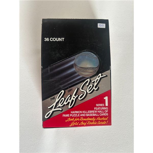 1991 Leaf Baseball (36 Sealed Unopened Packs)