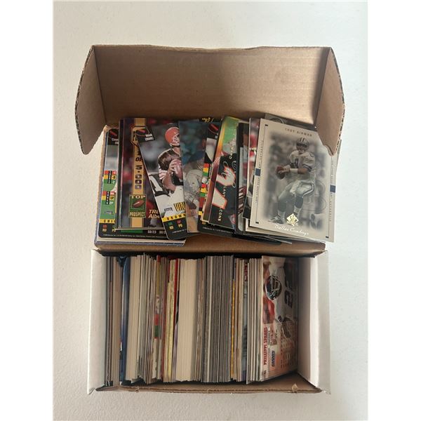 Box of Assorted Football Cards