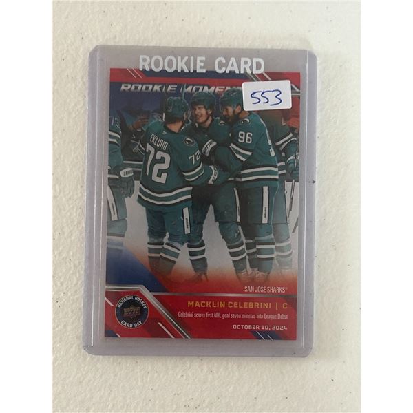 Macklin Celebrini - Rookie Card