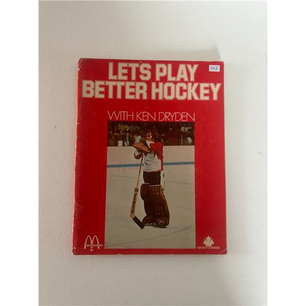 Let's Play Hockey with Ken Dryden Vintage Book