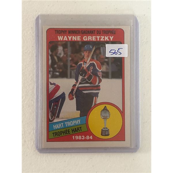 Wayne Gretzky - 1983-84 Hart Trophy Winner - Hockey Card