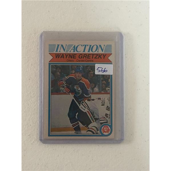 Wayne Gretzky - 1982-83 In Action - Hockey Card