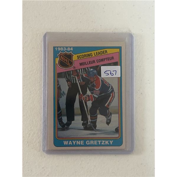 Wayne Gretzky - 1983-84 Scoring Leader - Hockey Card
