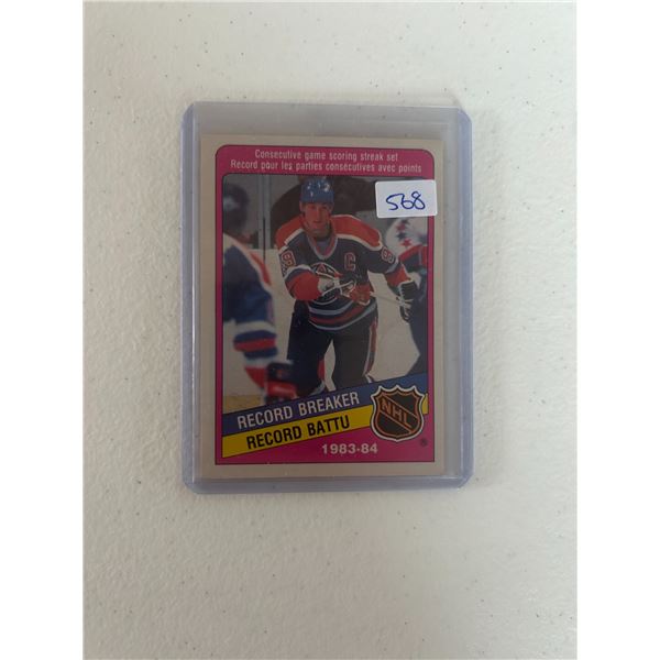 Wayne Gretzky - 1983-84 Record Breaker - Hockey Card