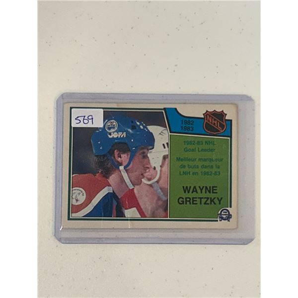 Wayne Gretzky - 1982-83 Goal Leader - Hockey Card