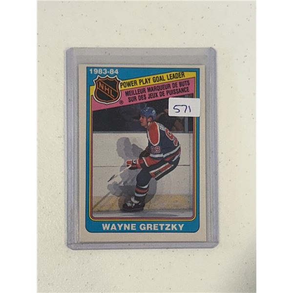 Wayne Gretzky - 1983-84 Power Play Goal Leader - Hockey Card