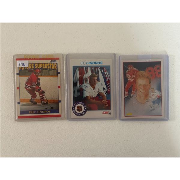 Eric Lindros - Rookie Cards (3)