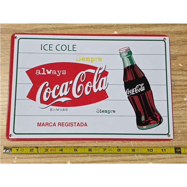 Spanish coca cola sign- 12"L