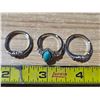 Image 1 : 3 size 7 rings