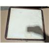 Image 4 : Square Mirror w/ Hangers on Mirror  21"x22"
