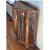 Image 4 : Small wooden China cabinet, Glass on back wall. Two glass shelves. Two keys included.- 40" by 14" by
