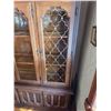 Image 5 : Hutch and Buffet (2 parts) China Cabinet. Two glass shelves and plate rails on all three levels- wit