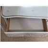 Image 5 : Bedroom furniture with protective glass tops: dresser, bedside table, desk and chair.- sizes vary