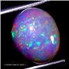 Image 1 : *CANNOT VERIFY, SEE DESC.* Oval Cabochon OPAL 3.34 ct. Floral Play of Color 12 x 10 mm - Appraised R