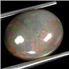 Image 2 : *CANNOT VERIFY, SEE DESC.* Oval Cabochon OPAL 3.34 ct. Floral Play of Color 12 x 10 mm - Appraised R