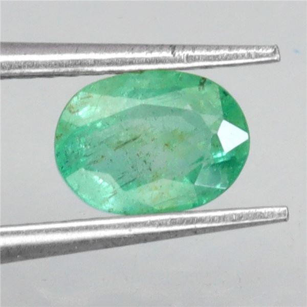 *CANNOT VERIFY, SEE DESC.*Oval Cut 100% Natural and Unheated 0.82 ct. Emerald, High Clarity 7 x 5 mm