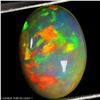 Image 1 : *CANNOT VERIFY, SEE DESC.*Amazing Oval Cabochon OPAL 3.09 ct. AAA Floral Flash Play of Color 14 x 10