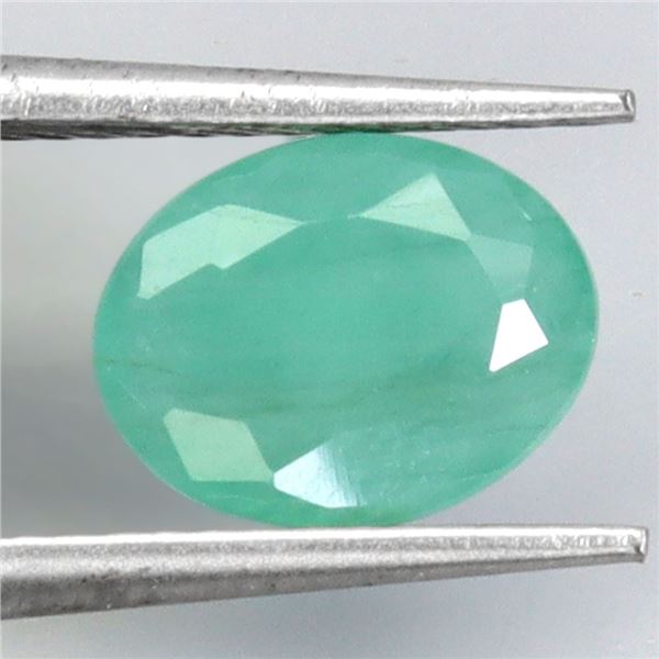*CANNOT VERIFY, SEE DESC.*Oval Cut 100% Natural and Unheated 1.60 ct. Emerald, High Clarity 9 x 7 mm
