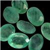 Image 2 : *CANNOT VERIFY, SEE DESC.*Emerald lot, 8 pcs. Oval Cut Unheated 5.61 ct. 7 x 5 mm - Appraised Replac