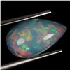 Image 2 : *CANNOT VERIFY, SEE DESC.*Rare Pear Cabochon OPAL 2.74 ct. AAA Floral Flash Play of Color 15 x mm - 