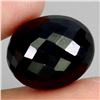 Image 1 : *CANNOT VERIFY, SEE DESC.*Oval Cut with Checkerboard Table Unheated Black Spinel 11.81 ct. 13.7 x 11