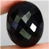 Image 2 : *CANNOT VERIFY, SEE DESC.*Oval Cut with Checkerboard Table Unheated Black Spinel 11.81 ct. 13.7 x 11