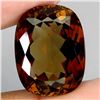 Image 2 : *CANNOT VERIFY, SEE DESC.*Big Antique Cut Champagne Color Imperial Topaz 17.47 ct. 17 x 13 mm - Appr